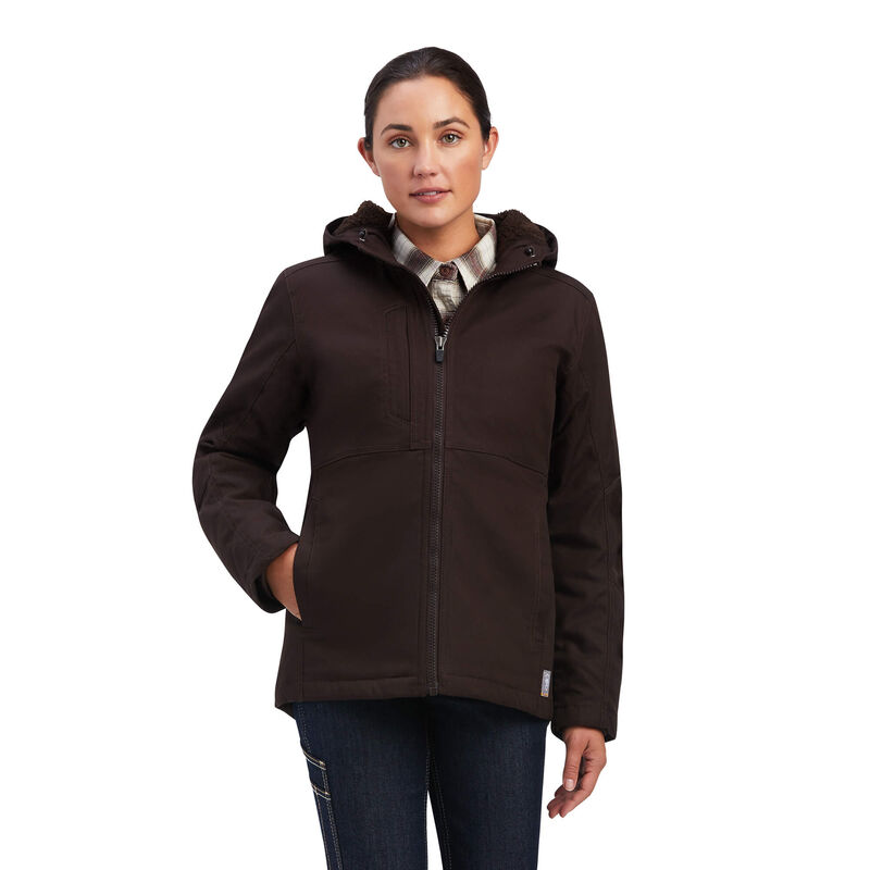 Chaqueta Ariat Rebar Duracanvas Insulated Marrones Oscuro Mujer - Chile 102-DHOTVZ